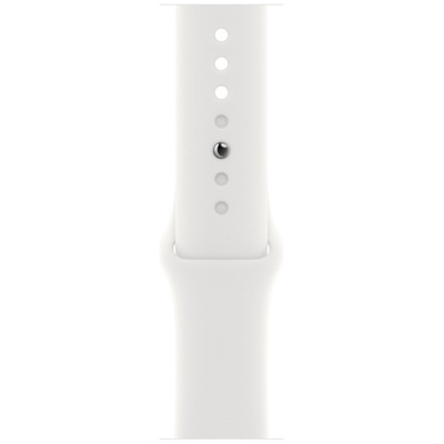 Apple Watch 8 GPS 45mm Sport Band, silver/white (MP6N3EL/A) - Image 9