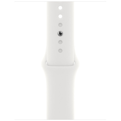 Apple Watch 8 GPS + Cellular 41mm Stainless Steel Sport Band, silver/white (MNJ53EL/A) - Image 3