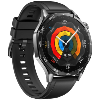 Huawei Watch GT 5 46mm, roostevaba teras/must - Image 8