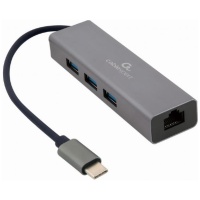 I/O ADAPTER USB-C TO LAN RJ45/USB HUB A-CMU3-LAN-01 GEMBIRD