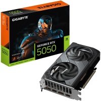 Graphics Card|GIGABYTE|NVIDIA GeForce RTX 5050|8 GB|GDDR6|128 bit|PCIE 5.0 16x|GPU 2587 MHz|Dual Slot Fansink|GV-N5050WF2OC-8GD1.0