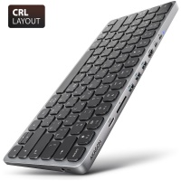 KEYBOARD + I/O HUB 9IN1/0.6M HMC-KB-CRL AXAGON