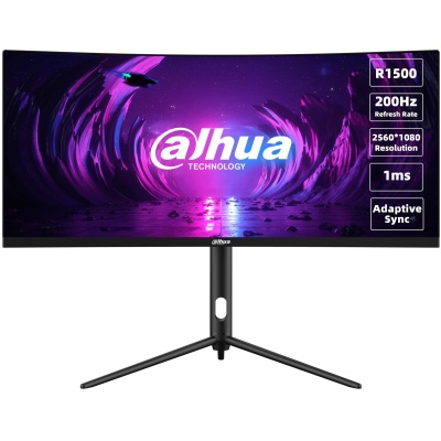 LCD Monitor|DAHUA|DHI-LM30-E330CA|30"|Gaming/Curved/21 : 9|Panel VA|2560x1080|21:9|200Hz|1 ms|Swivel|Tilt|Colour Black|LM30-E330CA