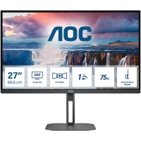 LCD Monitor|AOC|27"|Panel VA|2560x1440|16:9|75 Hz|Matte|4 ms|Speakers|Swivel|Pivot|Height adjustable|Tilt|Colour Black|Q27V5N/BK