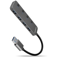 I/O USB HUB SWITCH 4PORT/0.2M HUE-MSA AXAGON