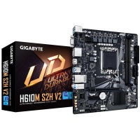 Mainboard|GIGABYTE|Intel H610|LGA1700|Micro-ATX|Memory DDR5|Memory slots 2|1xPCI-Express 3.0 1x|1xPCI-Express 4.0 16x|1xM.2|1x15pin D-sub|1xHDMI|2xDisplayPort|4xUSB 2.0|2xUSB 3.2|1xPS/2|1xRJ45|3xAudio port|H610MS2HV21.0