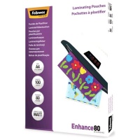 LAMINATOR POUCH MATT/A4 80 100PCS 5452103 FELLOWES