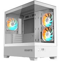 Case|GIGABYTE|GB-C201PI|MidiTower|Case product features Rackmountable/Accessory/Transparent panel|Not included|MicroATX|MiniITX|Colour White|GB-C201PI