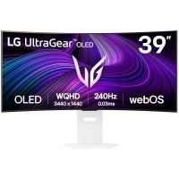Monitor|LG|39GX90SA-W|39"|Gaming/Curved/21 : 9|Swivel|Height adjustable|Tilt|Matte|Panel OLED|3440x1440|21:9|240Hz|0.03 ms|Speakers|Colour White|39GX90SA-W