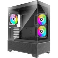 Case|XILENCE|XG172|MidiTower|Case product features Fan control panel/Transparent panel|Not included|Colour Black|XG172